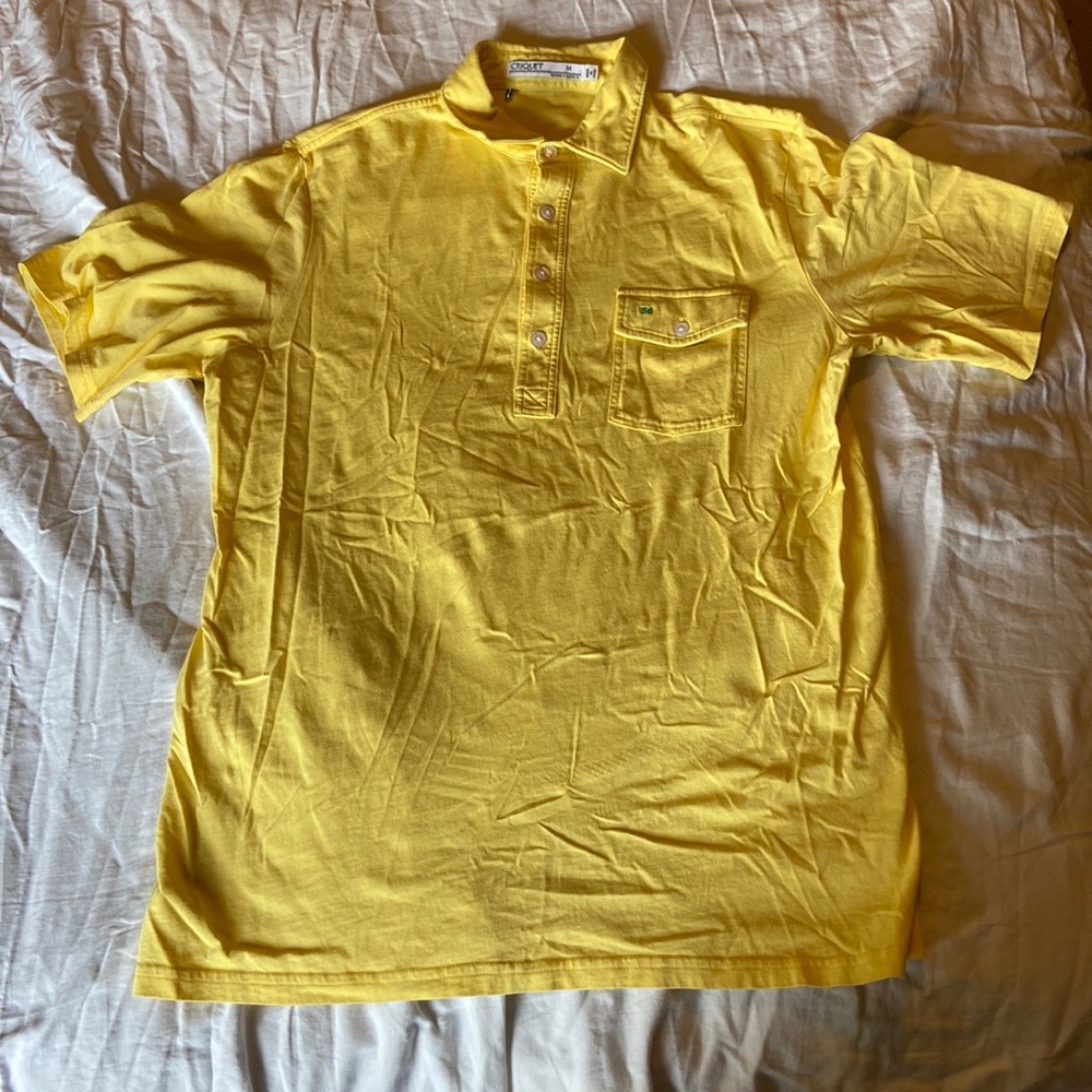 Yellow Criquet Polo Shirt Men’s Size M